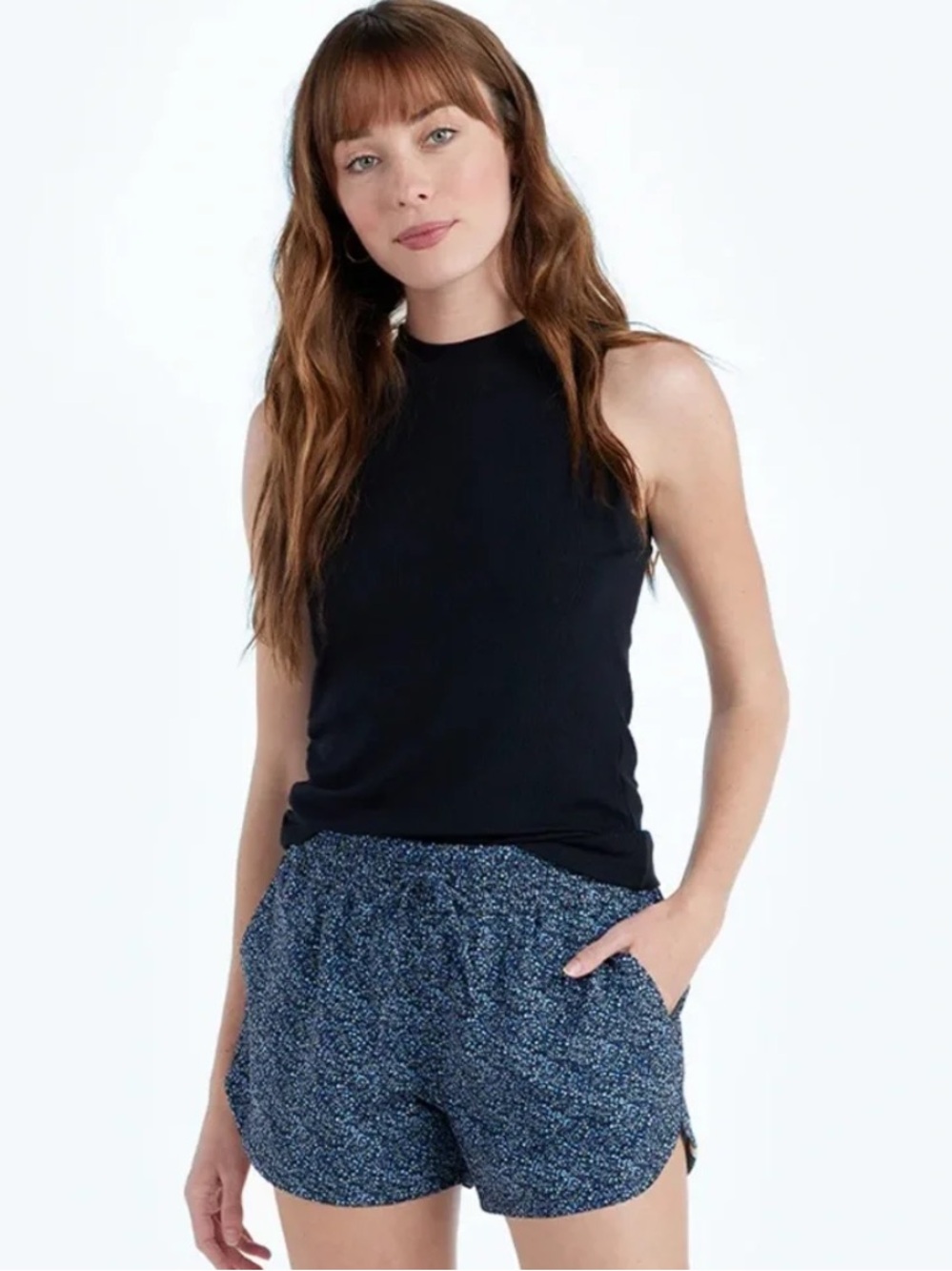 Summersalt On The Go Blue Speckled Shorts